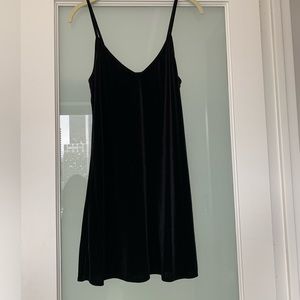 Brandy Melville Black Velvet Dress